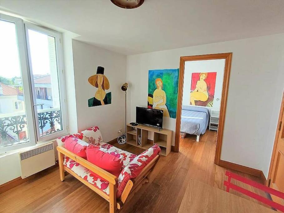 Bonito Estudio Reformado 1 Dormitorio 3 Personas อองดาเย ภายนอก รูปภาพ